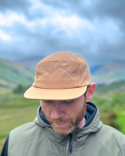 Mountain Range 5 Panel Fleece - Tan