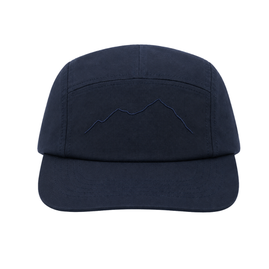 Mountain Range 5 Panel Canvas - Navy