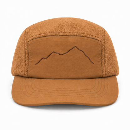 Mountain Range 5 Panel Fleece - Tan