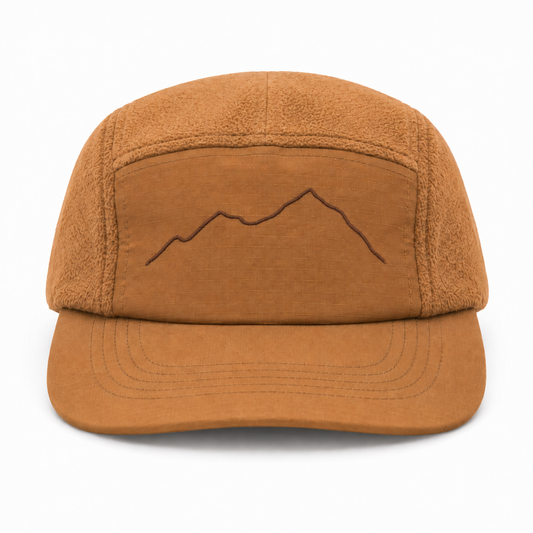 Mountain Range 5 Panel Fleece - Tan